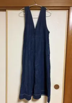 【GU】デニムジャンパースカート