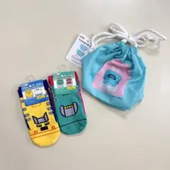 新幹線グッズ 3点セット 靴下 ソックス キッズ ベビー 巾着 2歳 3歳 4歳