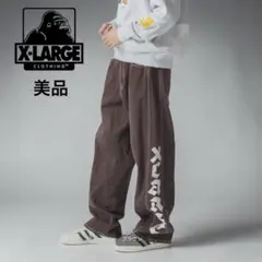 XLARGE エクストラージ ワイドデニム30ロゴ刺繍ブラウンのサムネイル