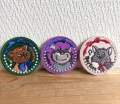 ディズニー　刺繍入りシール　Seria　3枚セットのサムネイル