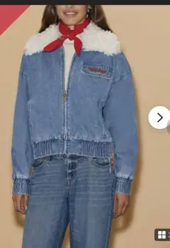 美品　forever21 ミッキー デニムジャケット