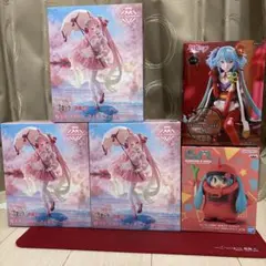 初音ミク　プライズフィギュア　まとめ売り　桜ミク　ザクミク　シャア　椿　ぬースト