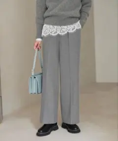 結論シリーズ　ニーハイフレアパンツ　green label relaxing