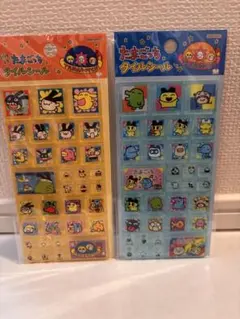【正規品】たまごっち タイルシール セブンイレブン まめっち みみっち 2枚