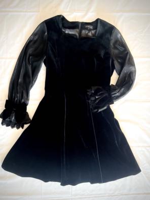 りお様ご確認用　ベルベット✨ワンピース　ブラック　11号　日本製