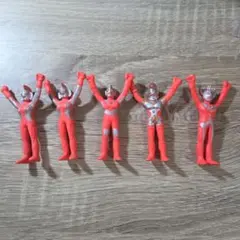 ウルトラマンフィギュア 5体セット　消しゴム(？)