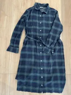 Arnold Palmer 長袖チェックシャツワンピース