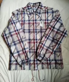 A BATHING APE LOGO CHECK COACH JACKET 美品のサムネイル