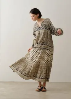 【美品】sara mallika　ワンピース sara mallika（サラ マリカ） ワンピース ペイズリー フラワー