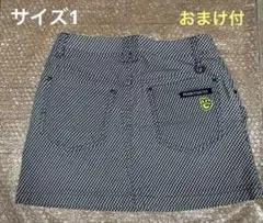 本日迄PEARLYGATESロゴ刺繍入裏起毛スカートサイズ1 おまけ付