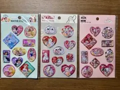 ウォーターシール　プリンセス　101匹わんちゃん　ベイマックス　3種セット