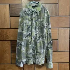 Kyoji Maruyama カモフラ スネーク ダメージ加工 シャツ
