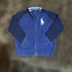 Polo Ralph Lauren ネイビー カーディガン M(10-12)