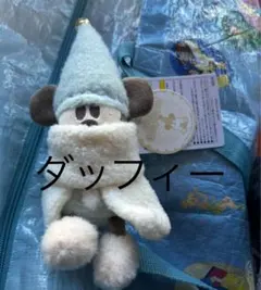 東京ディズニーリゾート　クリスマス　リルリンリン　ぬいぐるみバッジ　青　水色