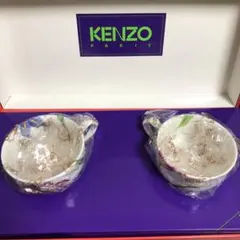 ケンゾー　コーヒーカップ&ソーサー　2客セット　未使用　紙箱付き　KENZO