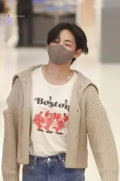 ウォンビン着用モデル SATUR ワッフルヘンリーネックTシャツ Sサイズ