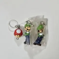 スーパーマリオ ルイージ キノコ キーホルダー