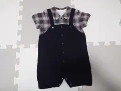 COMME CA ISM チェック柄ロンパース 50-60cm