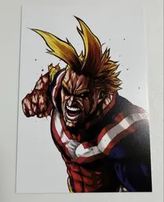 僕のヒーローアカデミア　原画展　ポストカード　オールマイト