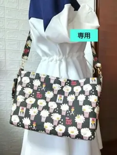 はなはなはち様専用猫柄トートバッグ ポップキャット チャコール コットンこばやし