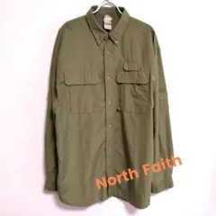 THE NORTH FACE カーキ色 Lサイズ 長袖シャツ