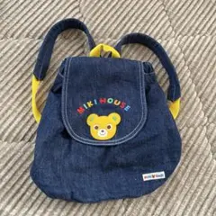 MIKI HOUSE デニムリュック クマ刺繍