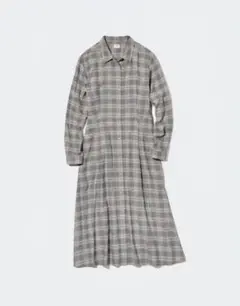ユニクロ ソフトフランネルフレアワンピース
