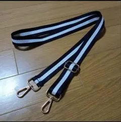 黒白ストライプ調整可能ストラップ