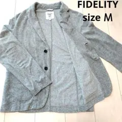 FIDELITY　nano　universe　パイル　ジャケット　Ｍ グレーのサムネイル