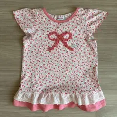 ミキハウス　ピンクリボントップス　120