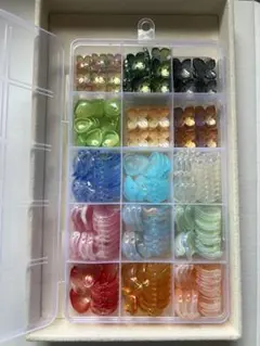 花びらのガラスビーズMIXセット