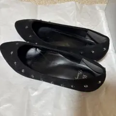 鳳翔大Dineige スエードブラックパンプス