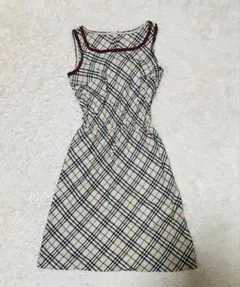 d*2様 BURBERRY ノバチェック ノースリーブ ワンピース チェック 3