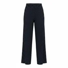 タグ付き未使用 24AW ヌメロヴェントゥーノN21 ドット柄パンツ 黒38のサムネイル
