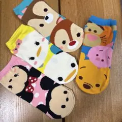 ディズニーキャラクターソックスセット 23-25cm。