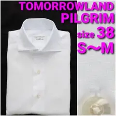 TOMORROWLAND PILGRIM シャツ size38 S～M 白無地