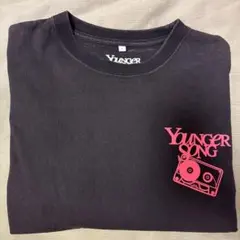 Younger Song Tシャツ　Lサイズ　黒　ピンク