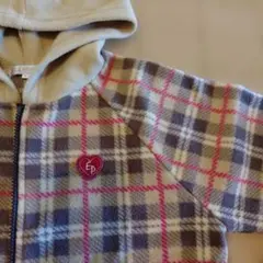 ELLE PLANETE チェック柄パーカー 120