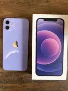 Apple iPhone 12 パープル 本体 箱付き 128GB 充電72%