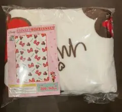 Disneyミニーマウス　フランネルボアブランケット