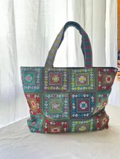 未使用品✨LeSportsac 40周年記念トートバッグ パッチワーク柄 大容量 