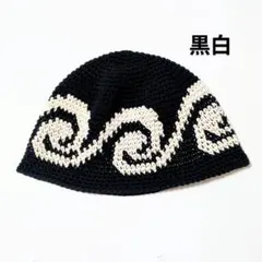 クロシェハット バケットハット クラッシャーハット 古着 グランジ ビーニー