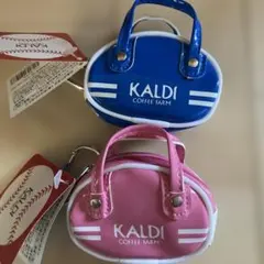 KALDI レトロスポーツバッグ チョコレート ピンク グリーン
