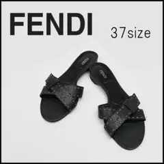 FENDI フェンディ　ロゴサンダル　ブラック Fendi Feel Sandals Fabric Black | Fendi