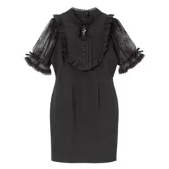 夢展望 DearMyLove 選べるデザインメイドヨークワンピース ブラック