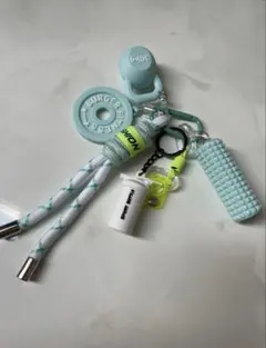 現品のみ⭐︎ フィットネスキーホルダー　ヨガキーホルダー　じゃらじゃらキーホルダー