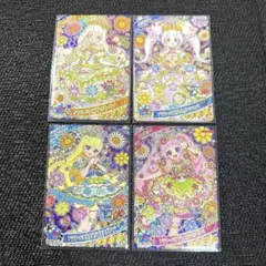 ⭐︎ひみつのアイプリ　リング4だん　フラワーバズリウム 全4枚セット