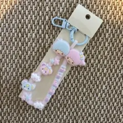 【新品】サンリオ ラバーコードキーホルダー リトルツインスターズ