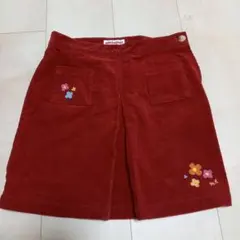 【120】ミキハウス　コーデュロイ　スカート