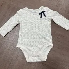 ベビーギャップ　長袖　ボディースーツ　水玉　リボン70cm